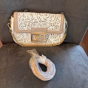 NWOT Aldo Lithium Women’s Shoulder Bag Cutout In Natural